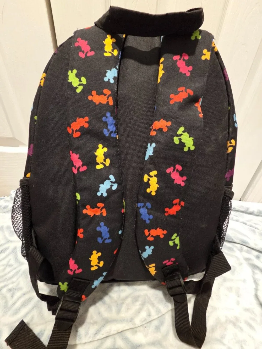 Authentic Disney Parks Backpack Colorful Rainbow Mickey Mouse Silhouettes